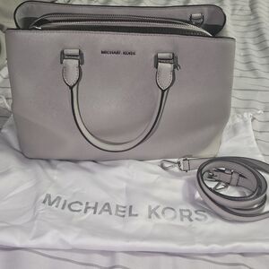 Michael Kors Savannah Large Satchel Grey